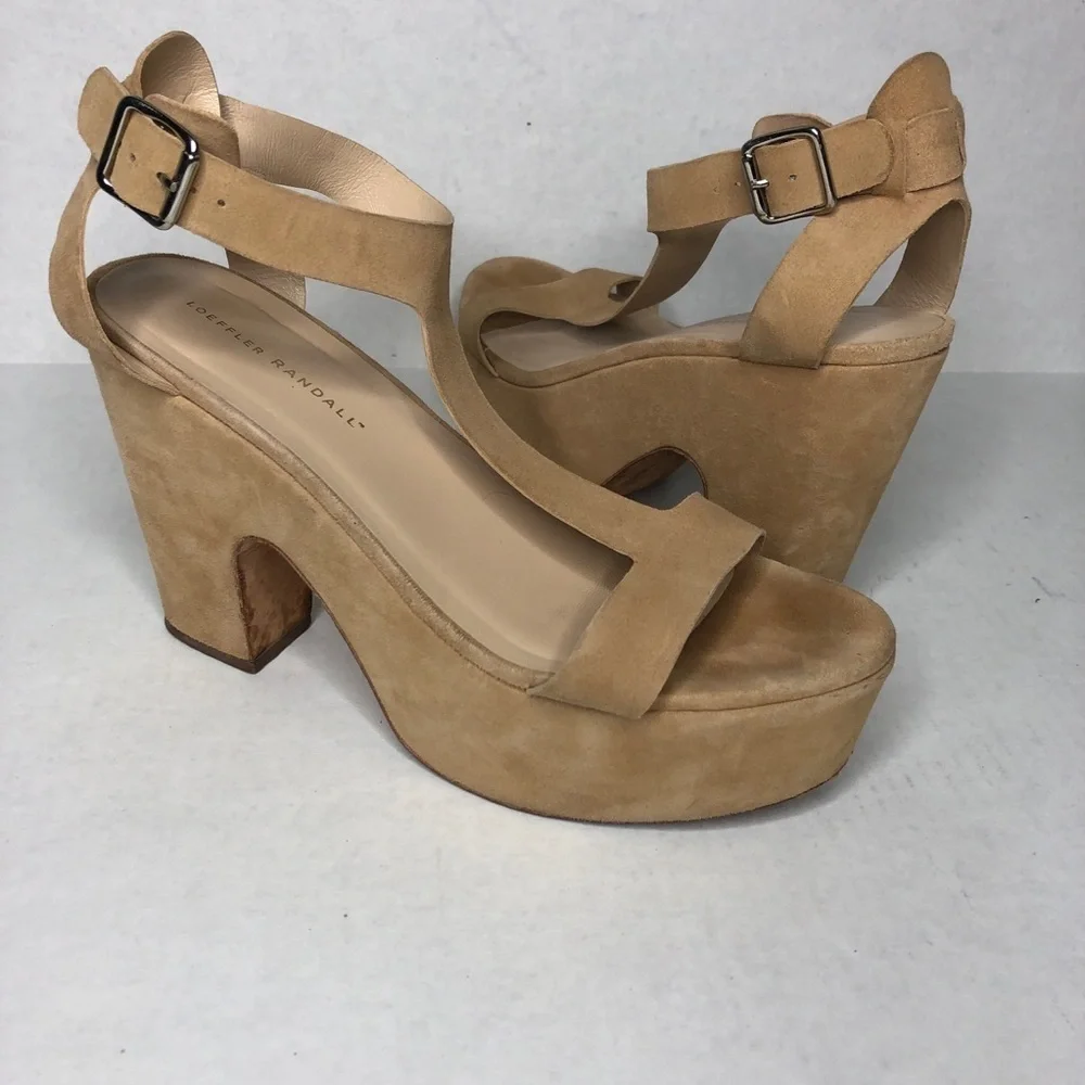 Loeffler Randall Minette T- Strap Platform Sandals